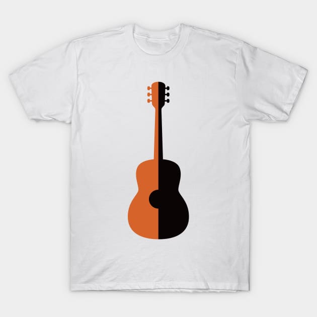 Jazz Rock n Roll Acoustic Guitar T-Shirt by Inogitna Designs